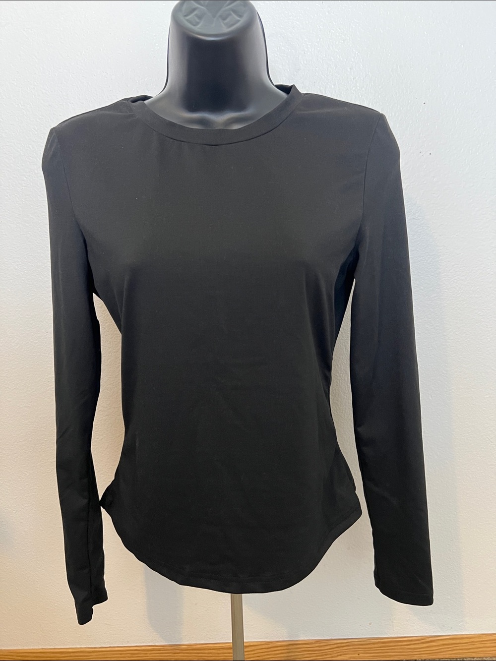 Classic Black Long-Sleeve Women's Top